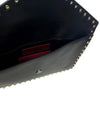 P0P56 BOL 0NO Rockstud Clutch Bag Black - VALENTINO - BALAAN 4