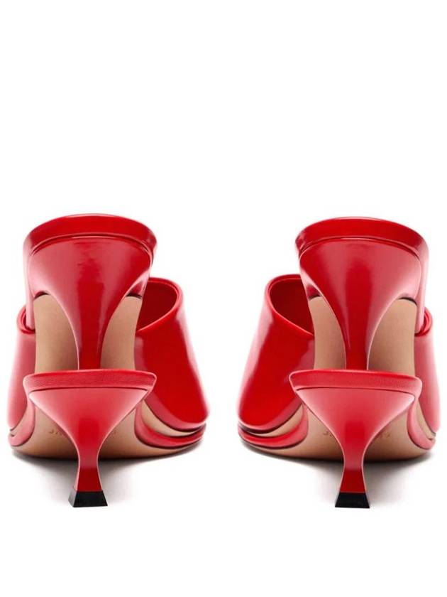 Jacquemus The Double Mule Sandals Heel Red - JACQUEMUS - BALAAN 5