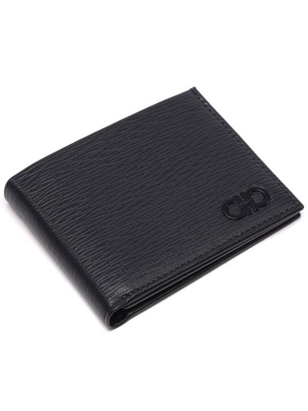 ID Window Gancini Half Wallet Black - SALVATORE FERRAGAMO - BALAAN 6