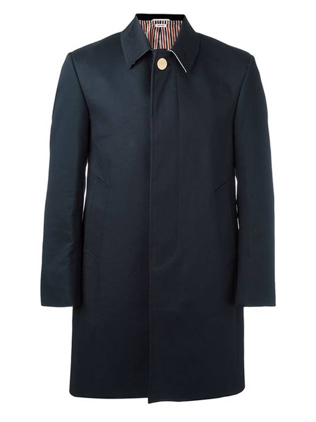 Men's Mackintosh Bal Collar Classic Single Coat Navy - THOM BROWNE - BALAAN 3