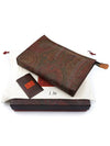 Paisley Clutch Bag Brown - ETRO - BALAAN 11