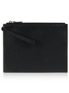 GG Micro Ssima Strap Clutch Bag Black - GUCCI - BALAAN 2