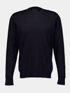 Cotton Silk Sweatshirt Night Blue - GIVENCHY - BALAAN 2