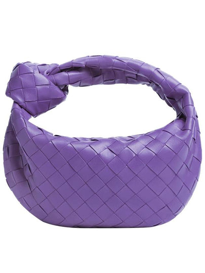 Jodie Intrecciato Small Tote Bag Purple - BOTTEGA VENETA - BALAAN 2