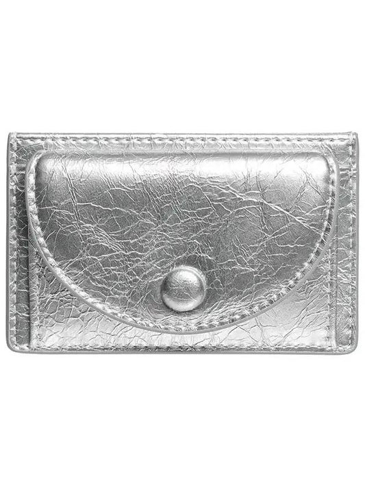 Slim Pocket Mini Transportation Card Wallet Silver - LE MASQUE - BALAAN 1