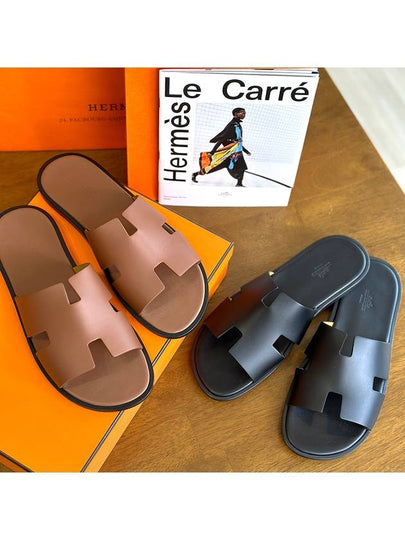 Izmir Sandal Calfskin & Noir - HERMES - BALAAN 2