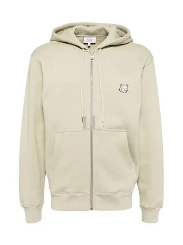 Bold Fox Head Patch Cotton Zip-Up Hoodie Ash Tree - MAISON KITSUNE - BALAAN 2