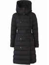 Women's Double Breasted Hooded Padded Black - BURBERRY - BALAAN 2