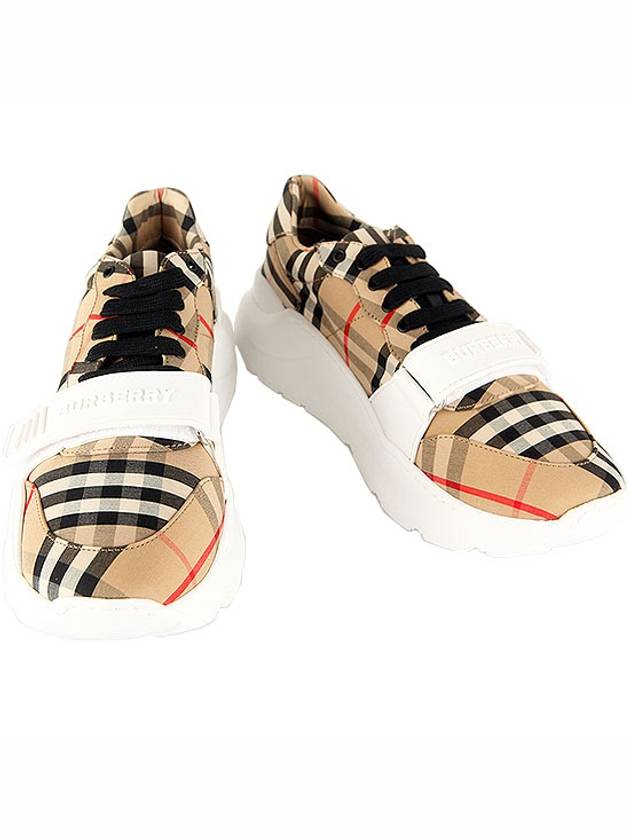 Vintage Check Cotton Sneakers Archive Beige - BURBERRY - BALAAN 2