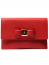 Vara Bow Card Wallet Red - SALVATORE FERRAGAMO - BALAAN 2