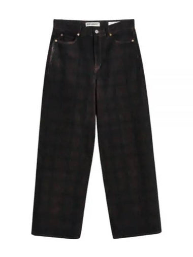 Full Cut Overdyed Big Lumbercheck PrintJeans Black - OUR LEGACY - BALAAN 1