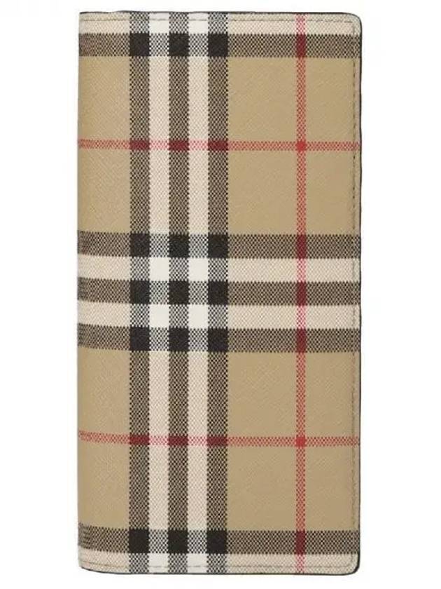 Vintage Check Continental Long Wallet Beige - BURBERRY - BALAAN 1