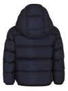 Moncler Kids 8 10 MATTAN logo hooded down jacket navy - MONCLER - BALAAN 2