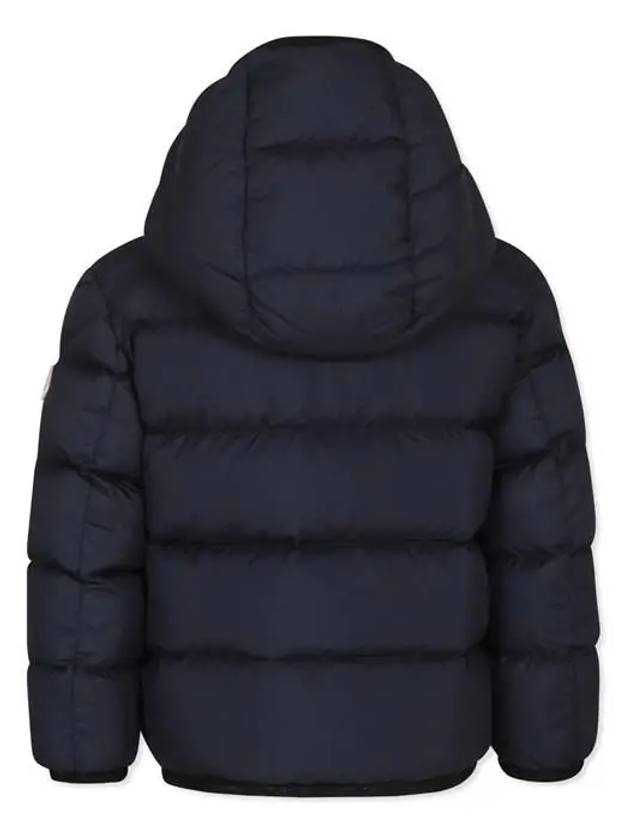 Moncler Junior 12 14 MATTAN logo hooded down jacket navy - MONCLER - BALAAN 2