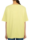 Floating Flower Cotton Short Sleeve T-Shirt Yellow - MAISON KITSUNE - BALAAN 4