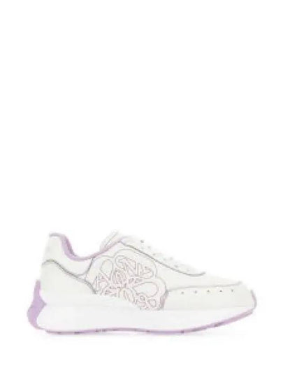 Women's Sprint Runner Low Top Sneakers Purple White - ALEXANDER MCQUEEN - BALAAN 2