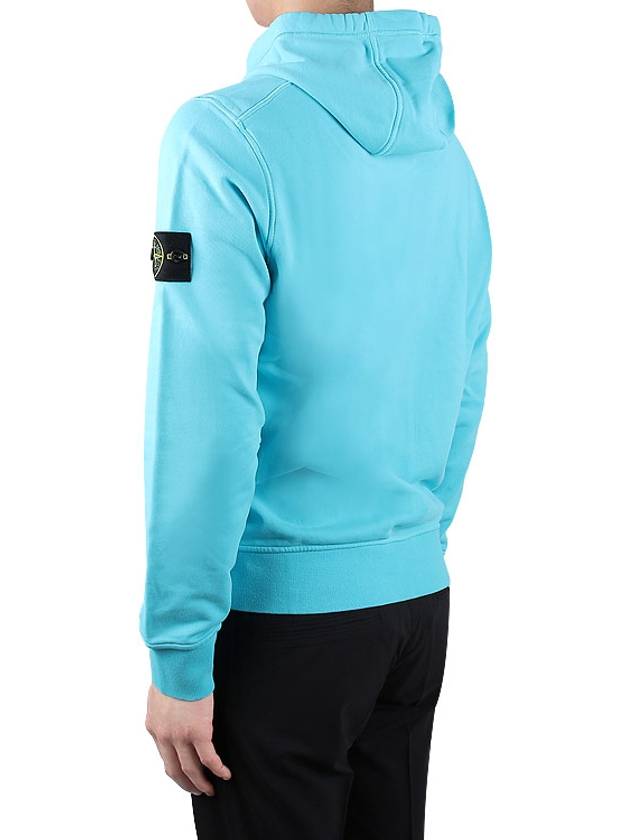 Wappen Patch Classic Fleece Hoodie Light Blue - STONE ISLAND - BALAAN 5