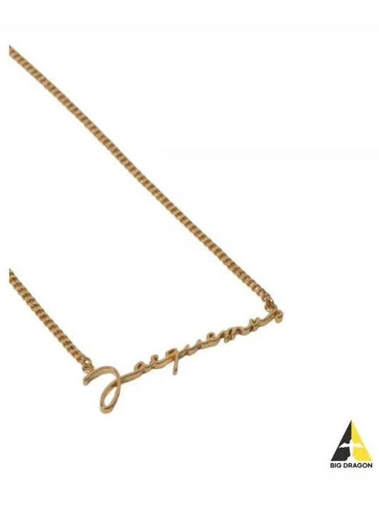 La Chain Signature Logo Chain Necklace Gold - JACQUEMUS - BALAAN 2