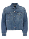 Single-Stitch Logo Denim Jacket Blue - MAISON MARGIELA - BALAAN 2