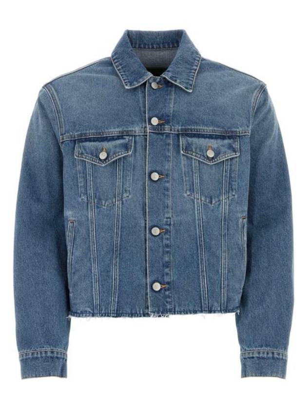 Single-Stitch Logo Denim Jacket Blue - MAISON MARGIELA - BALAAN 2