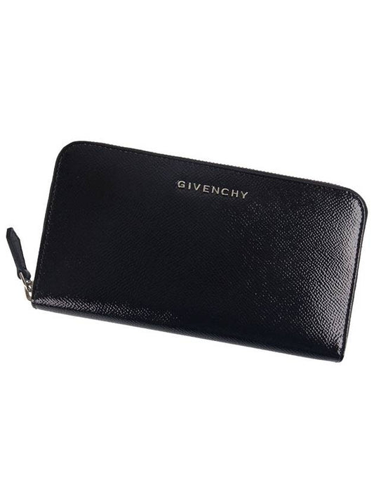 Zipper Leather Long Wallet Black - GIVENCHY - BALAAN 1