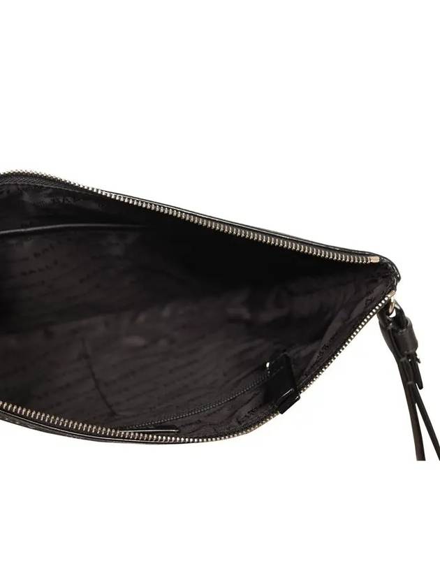 Hartland Leather Clutch Bag Black - BALLY - BALAAN 5