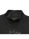 Deformed high neck long sleeve shirt LF9200XQ BLACK - BLACK&WHITE - BALAAN 3