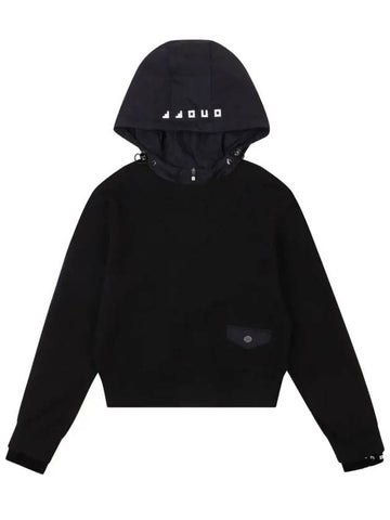 Padded Hooded Sweatshirt OF9242LB BLACK - ONOFF - BALAAN 1