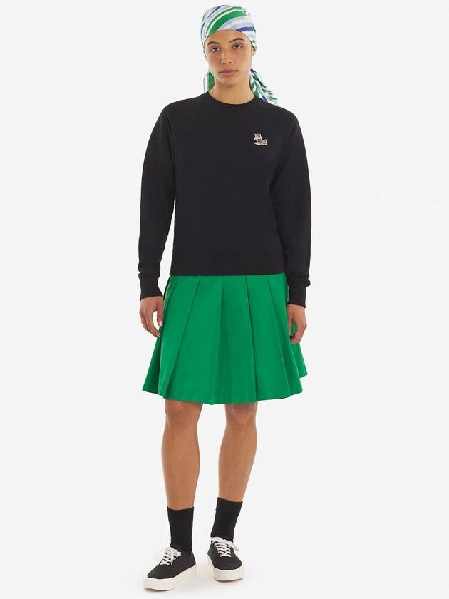 Women's Dressed Fox Patch Adjusted Sweatshirt Black - MAISON KITSUNE - BALAAN 4