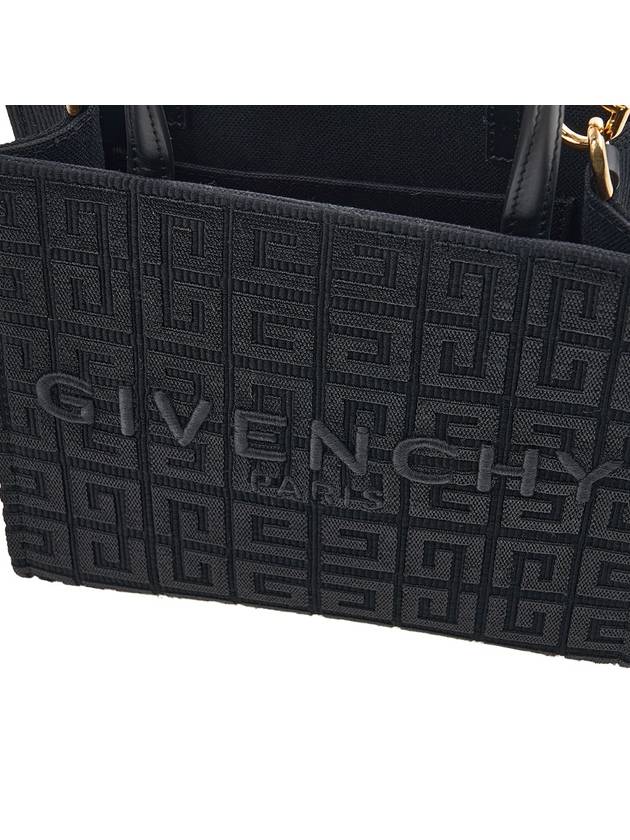 Mini G-Tote Shopping Bag In 4G Embroidery Black - GIVENCHY - BALAAN 7