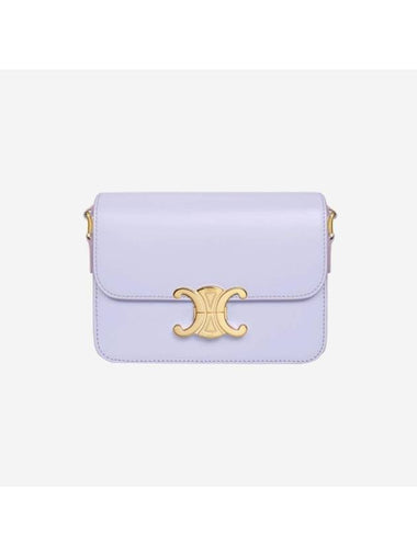 Teen Triomphe Shiny Calfskin Cross Bag Light Lavender - CELINE - BALAAN 1