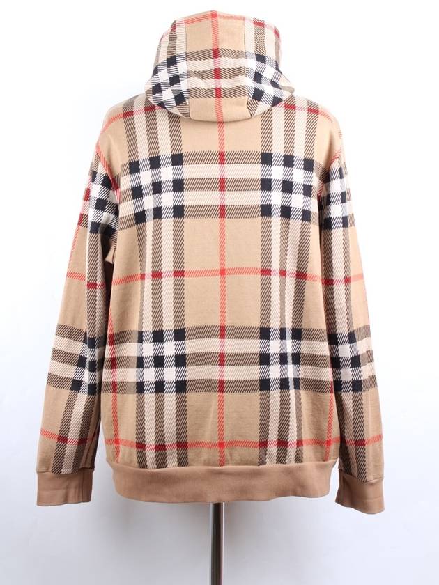 Check Cotton Zachary Hoodie XL - BURBERRY - BALAAN 5