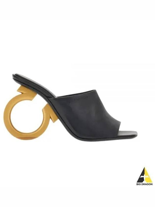 Elina Sandals Heels Black - SALVATORE FERRAGAMO - BALAAN 2