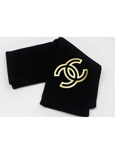 CC logo cashmere muffler - CHANEL - BALAAN 1