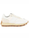 Women's Leather Fabric Low Top Sneakers White - TOD'S - BALAAN 2