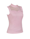 Golf Wear Heart Neck See-through Sleeveless Pink - J JANE - BALAAN 3