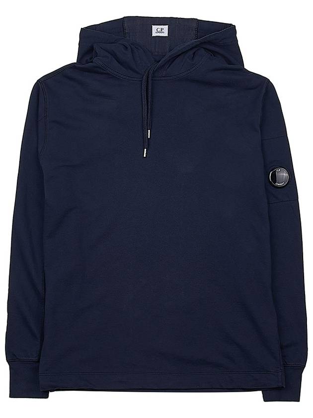 Men's Lens Wappen Fleece Hoodie Navy - CP COMPANY - BALAAN 2