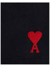 Heart Logo Swim Shorts Black - AMI - BALAAN 7