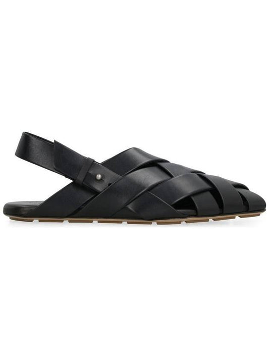 Men's Alfie Slippers Black - BOTTEGA VENETA - BALAAN.