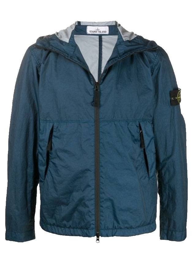 Membrana Hooded Jacket Navy - STONE ISLAND - BALAAN 1