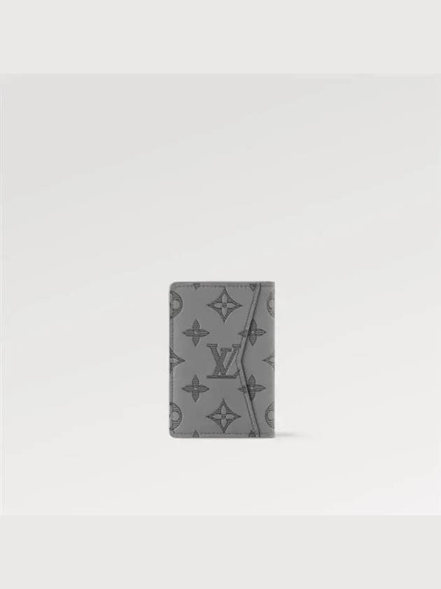 Pocket Organizer Monogram Shadow Card Wallet Grey - LOUIS VUITTON - BALAAN 11