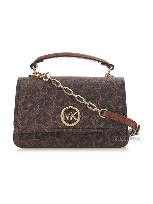 Delancey Monogram Cross Bag Dark Brown - MICHAEL KORS - BALAAN 2