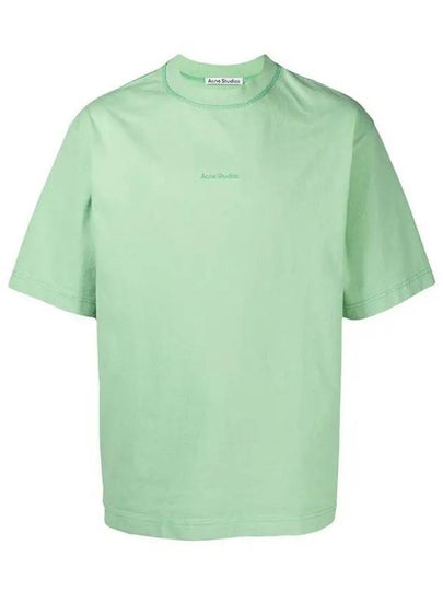 Logo Short Sleeve T-Shirt Green - ACNE STUDIOS - BALAAN 2