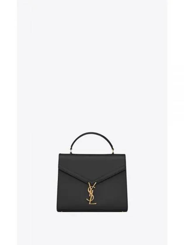 Casandra Grain Leather Tote Bag Black - SAINT LAURENT - BALAAN 2