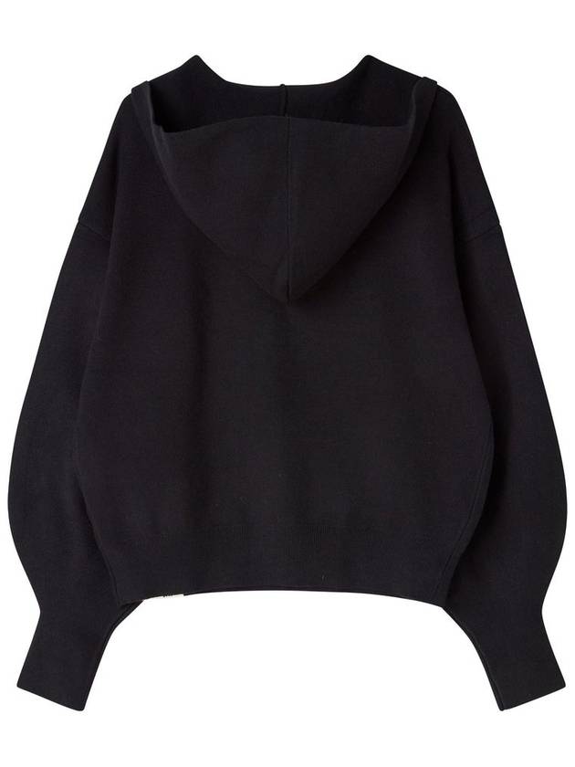 Half Zip-up Pullover Hoodie Black - THE GREEN LAB - BALAAN 6