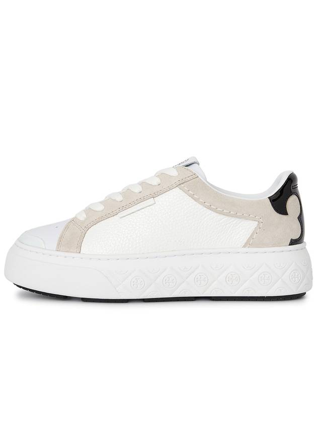 Ladybug Suede Leather Low Top Sneakers White - TORY BURCH - BALAAN 5