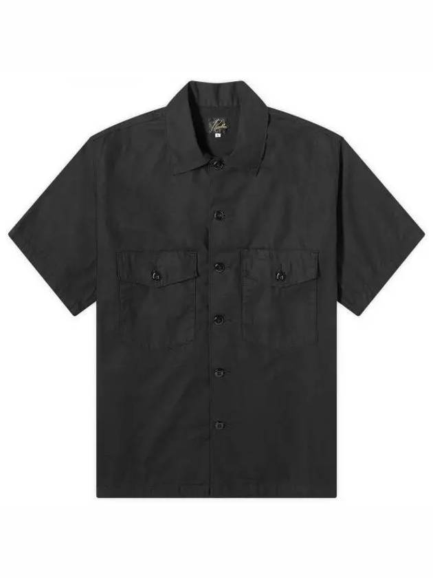 IDomestic ShippingI Fatigue Shirt Black OT215 Short Sleeve kr 204581 - NEEDLES - BALAAN 1