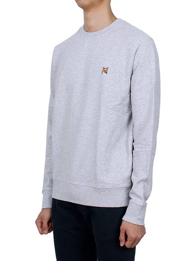 Fox Head Patch Regular Sweatshirt Light Grey Melange - MAISON KITSUNE - BALAAN 4