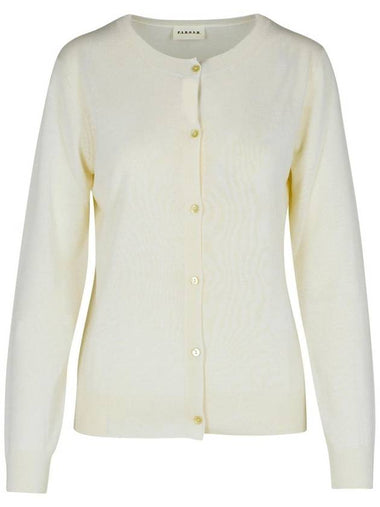 P.A.R.O.S.H. 'Sap' Cream Wool Blend Cardigan - P.A.R.O.S.H. - BALAAN 1