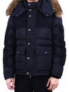 Logo Patch Fur Down Quilted Padding Jumper ALPHAND 4187325 - MONCLER - BALAAN 1